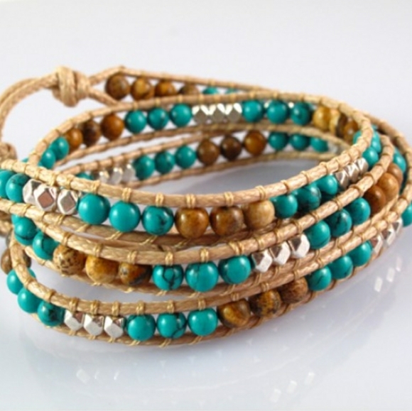 Katie Soleil Jewelry - Handmade NEW Katie Soleil 3 Wrap Bracelet Hairband